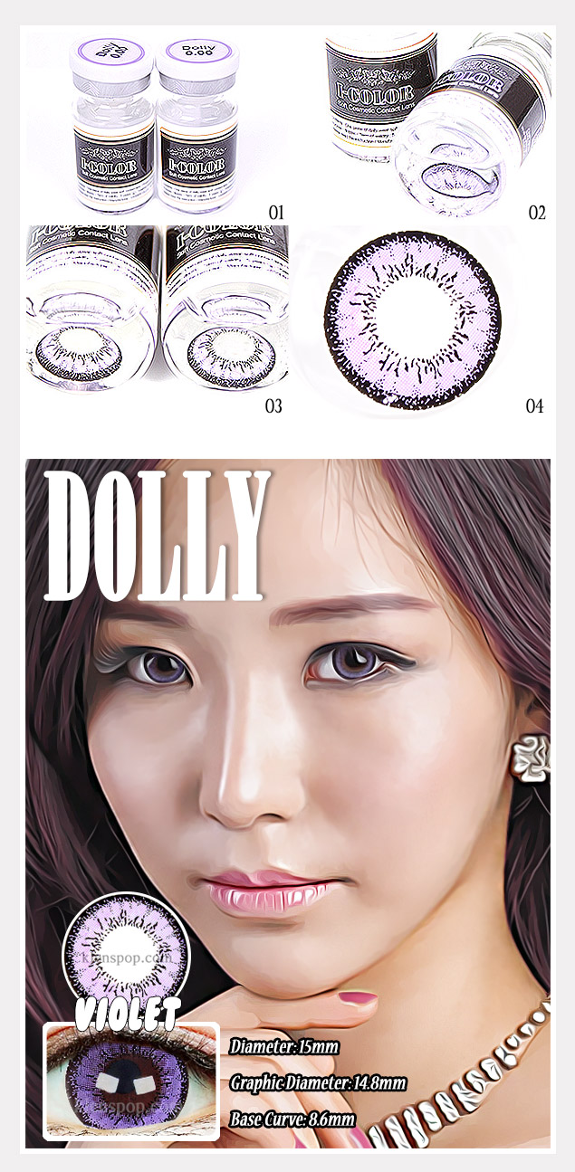 Description image of Dolly Violet Colour Contact Lens